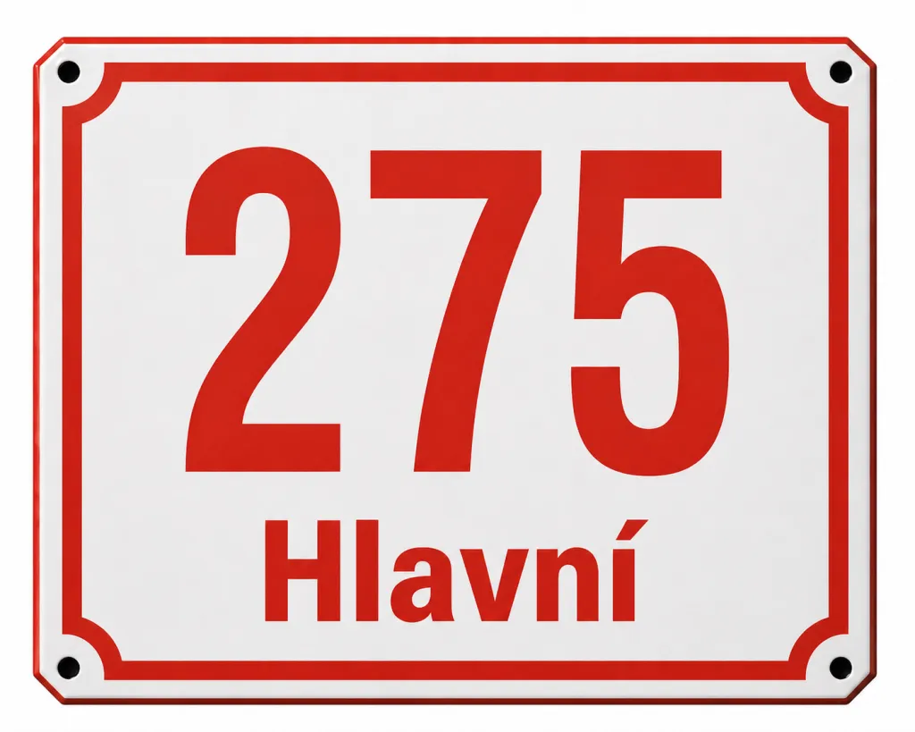 Smaltované domovní číslo Znojmo. C.ZN.2