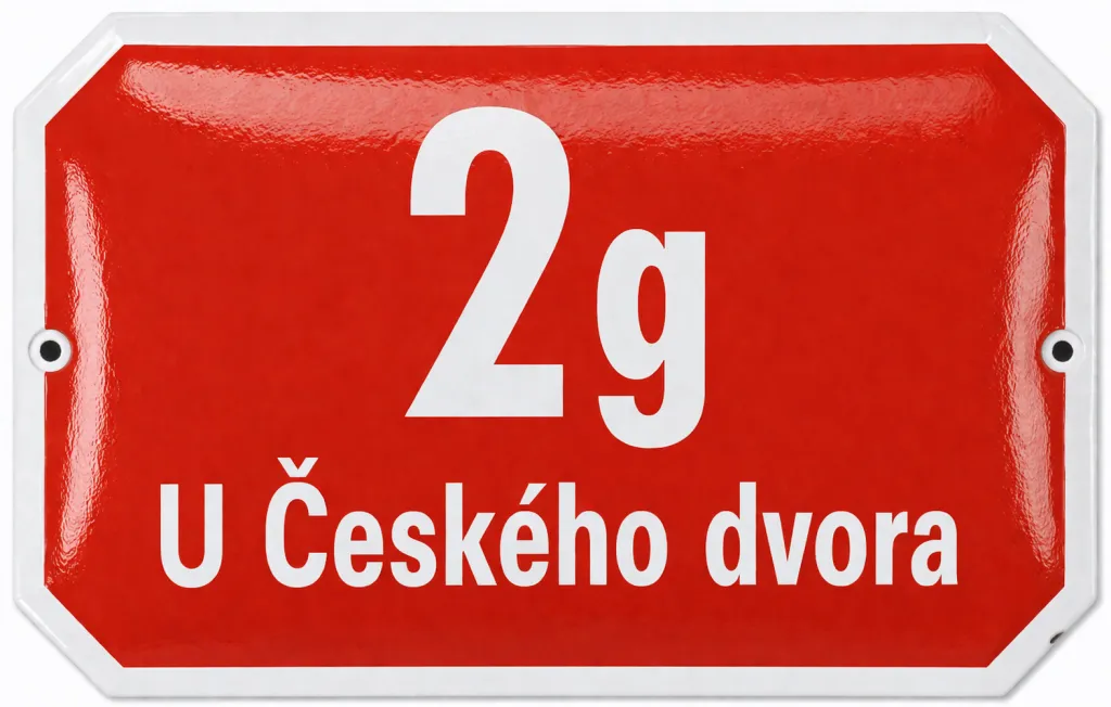 Smaltované domovní číslo Plzeň. C.PN.3
