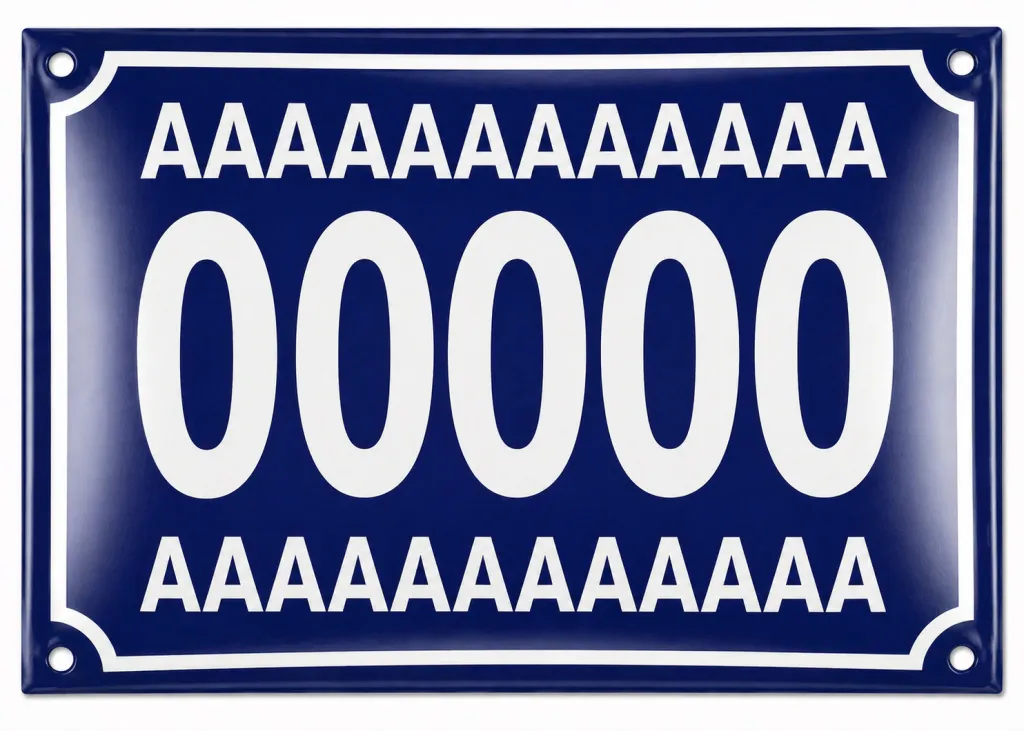 Smaltovaná cedule jako DAR číslo 30