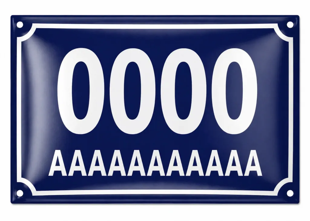 Smaltovaná cedule jako DAR číslo 10