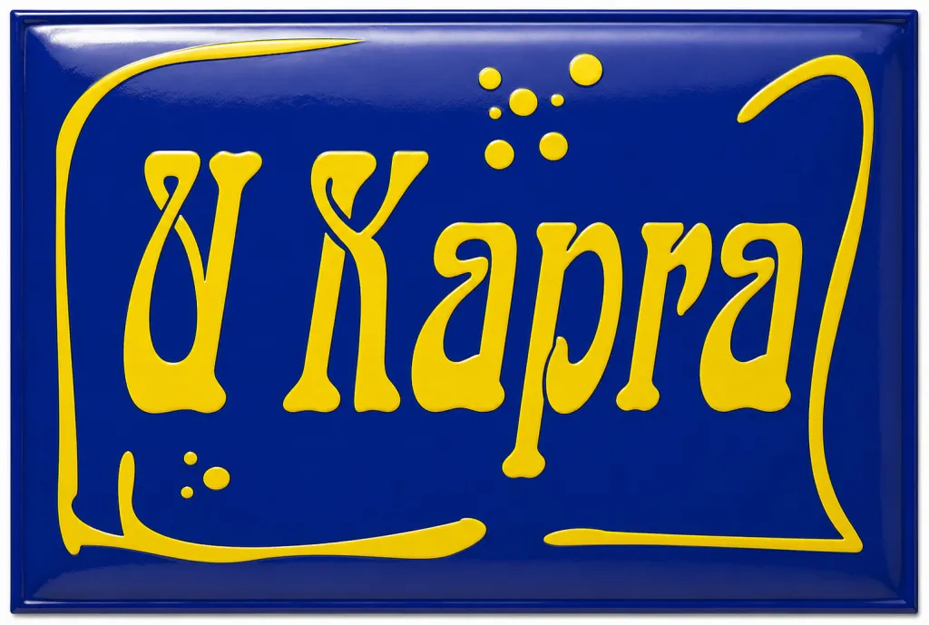 Smaltovaná cedule Dar pro 6