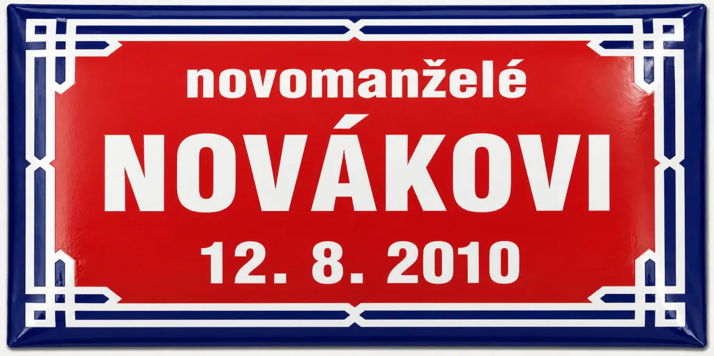 Smaltovaná cedule Dar pro 18