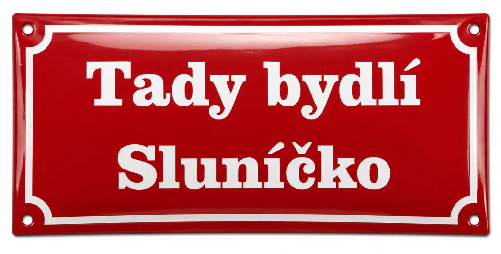 Smaltovaná cedule Dar pro 24