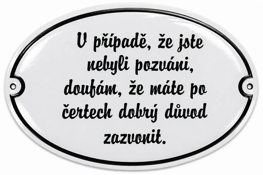 Smaltovaná recese 8 ovál