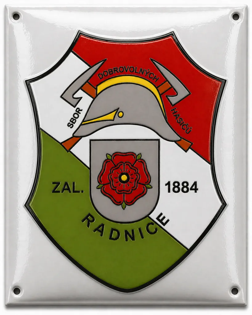 smaltovaná cedule O-znak 11