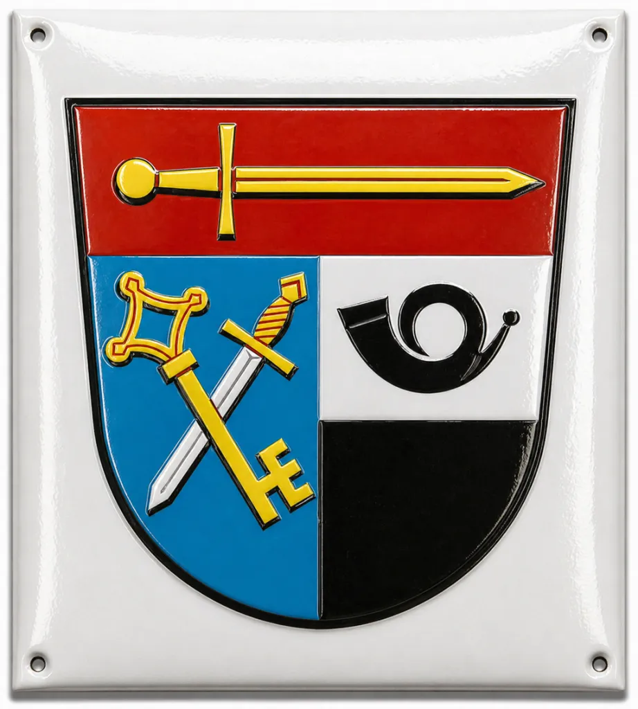 smaltovaná cedule O-znak 7