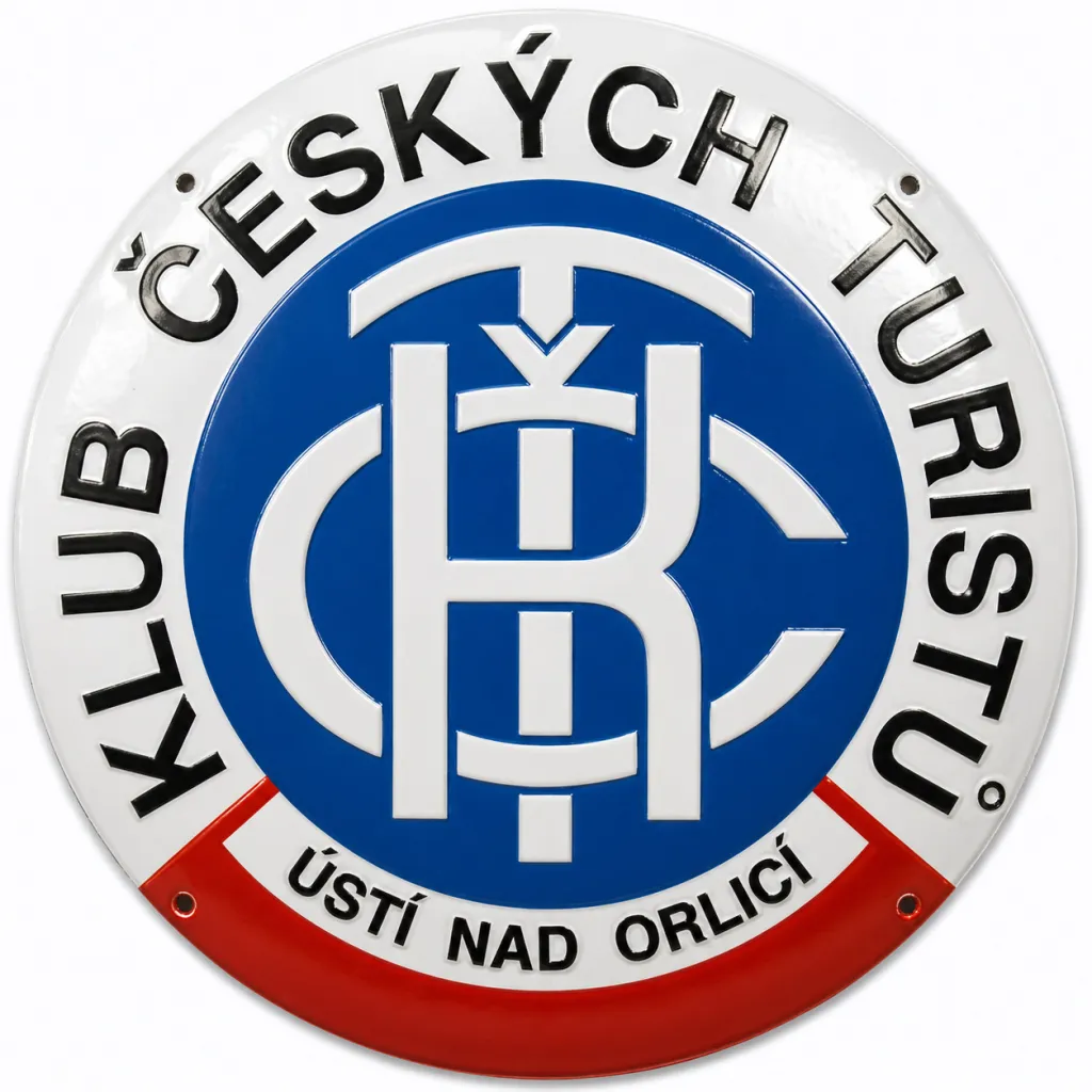 smaltovaná cedule O-znak 6