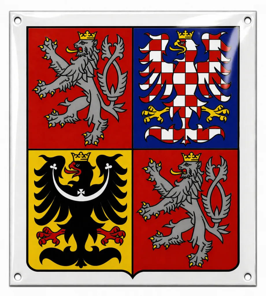 smaltovaná cedule O-znak STÁT