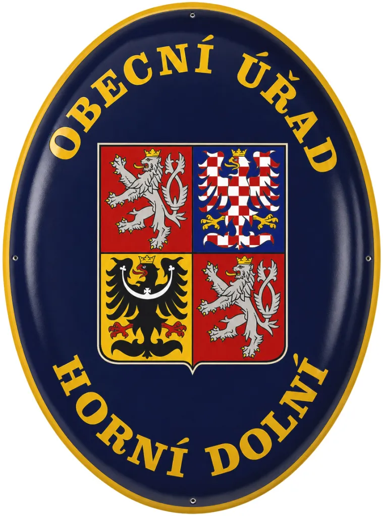 Smaltovaná cedule se státním znakem U12-urad 4