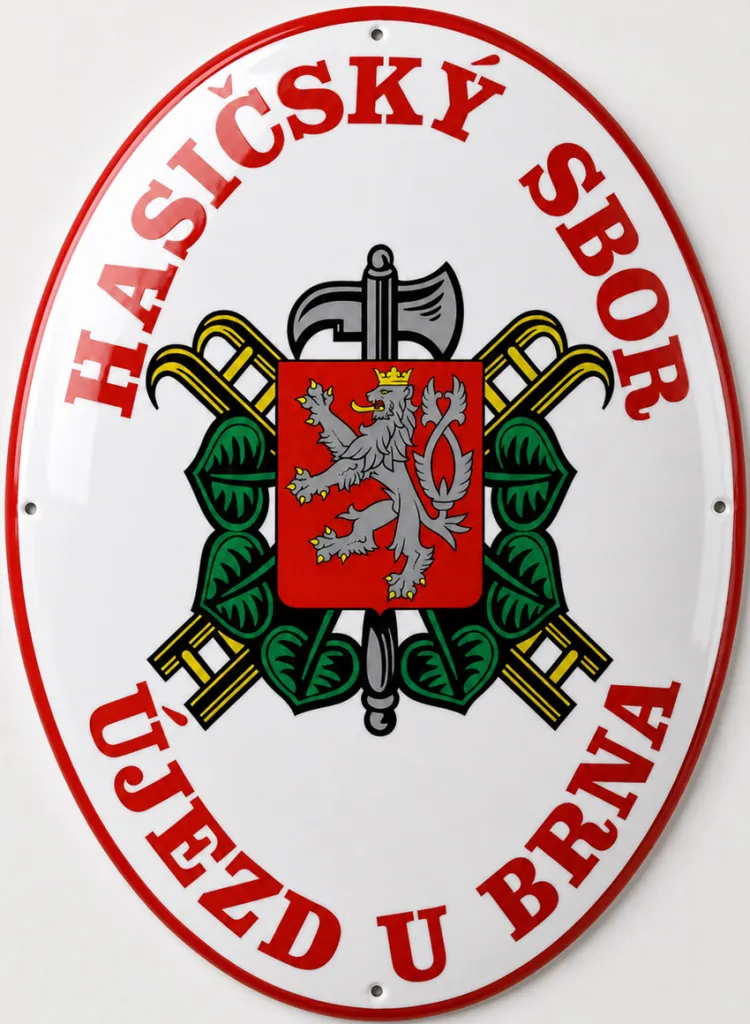 Smaltované řešení města v oválu O-město 9