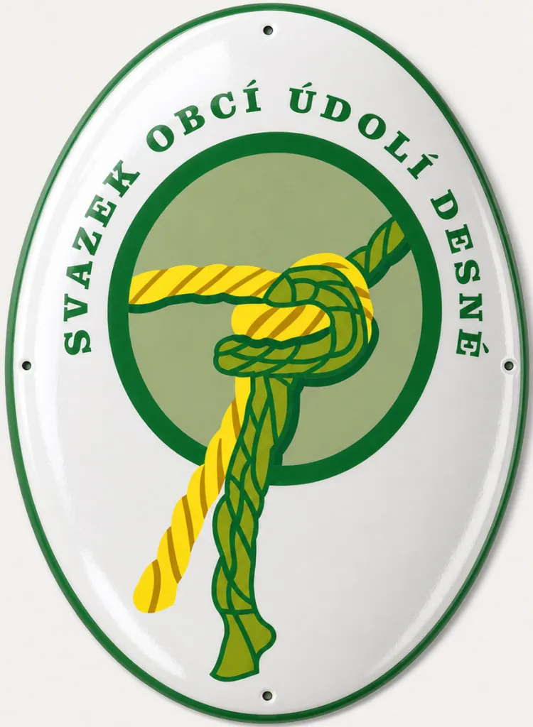 Smaltovaný ovál  svazku obcí O-istitut 20