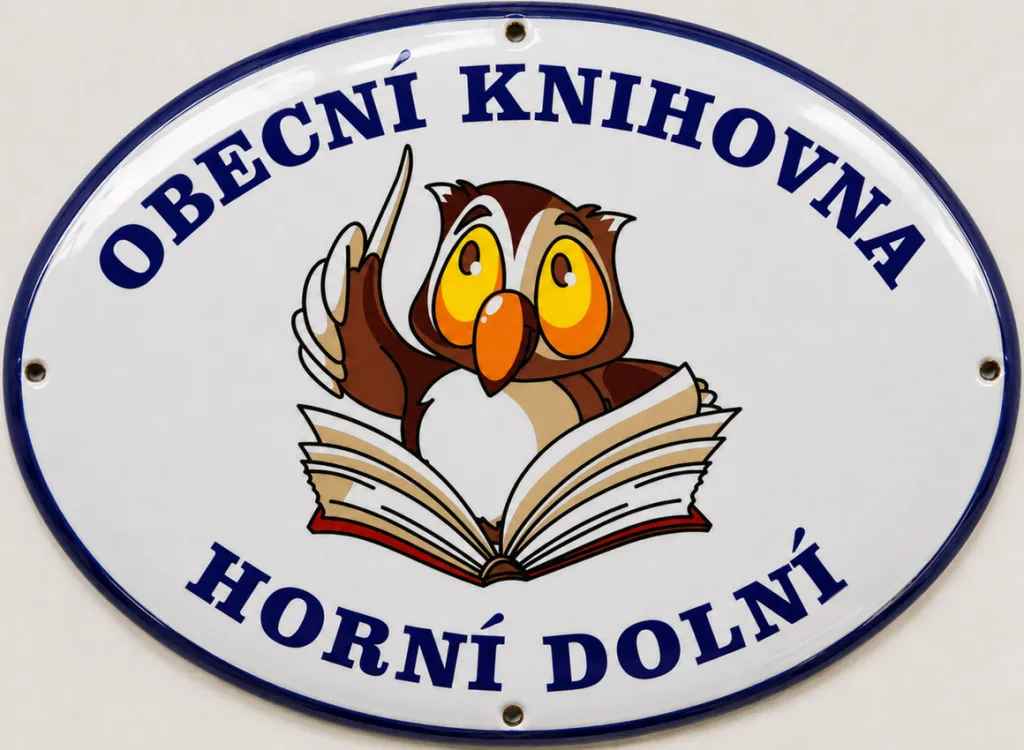 Smaltovaný ovál pro knihovnu K11-kniha 3