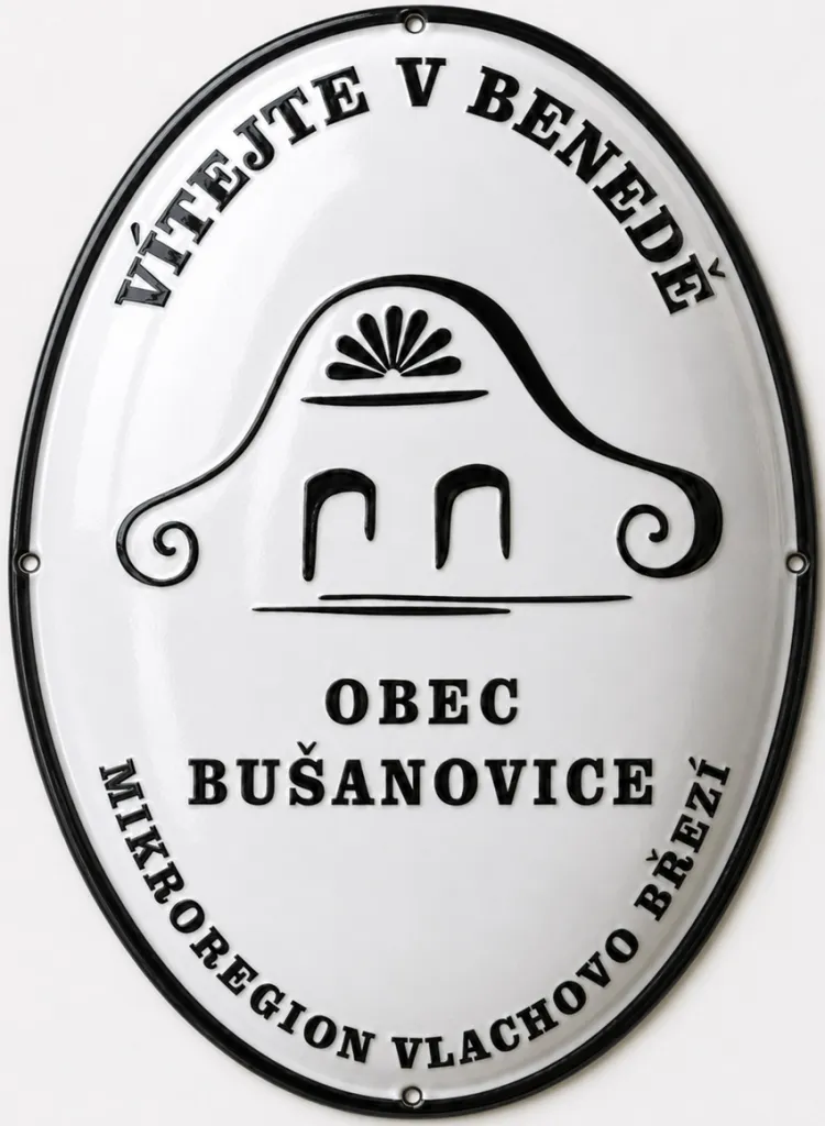 Smaltovaná vítající nebo loučící cedule -vitej 18