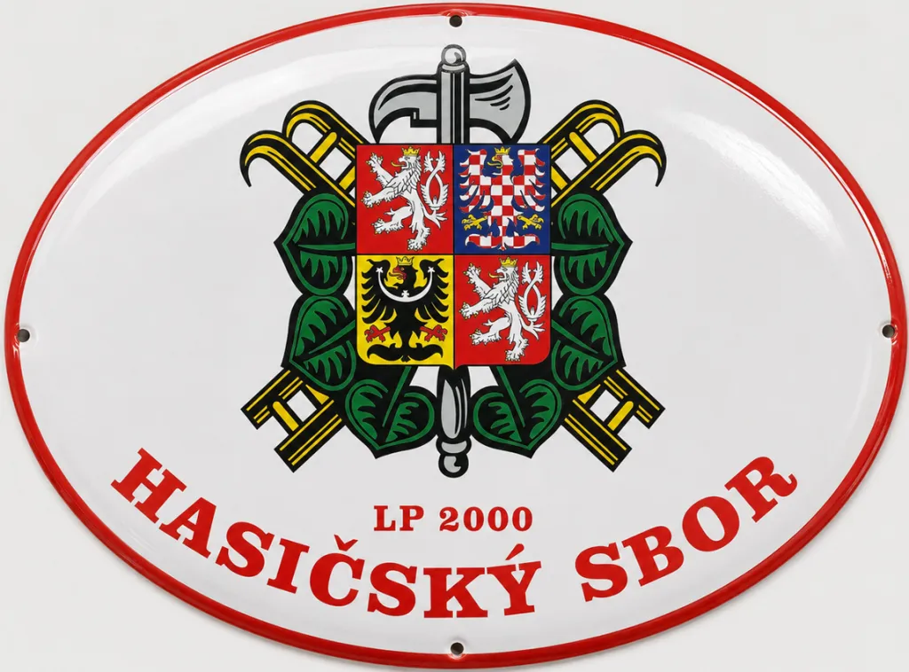 Smaltovaná cedule pro hasiče H19-sdh 3