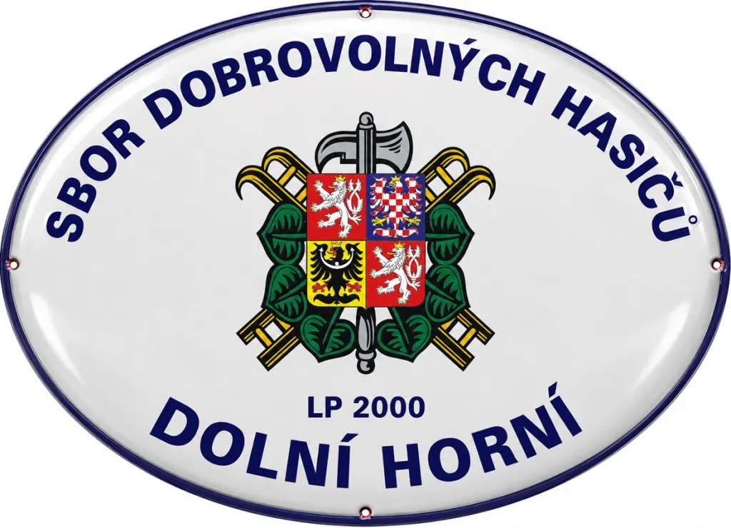Smaltovaná cedule pro hasiče H18-sdh 1