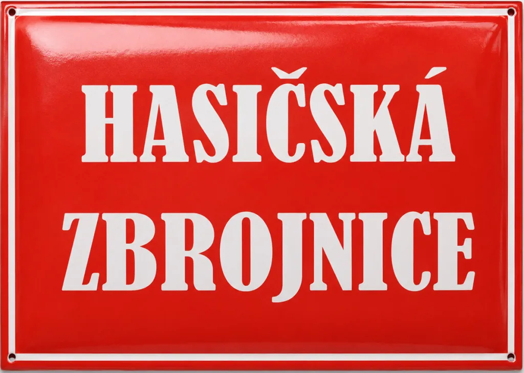 Smaltovaná cedule pro hasiče H1-sdh 2
