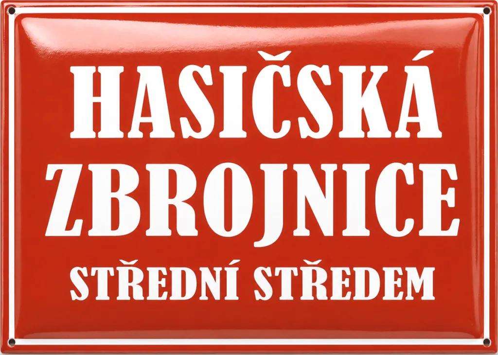 Smaltovaná cedule pro hasiče H2-sdh 2