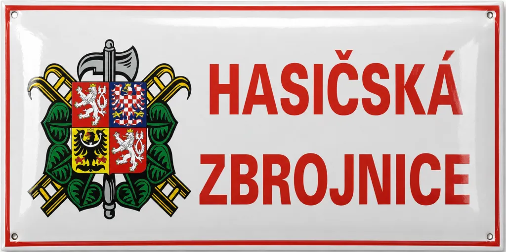 Smaltovaná cedule pro hasiče H3-sdh 1