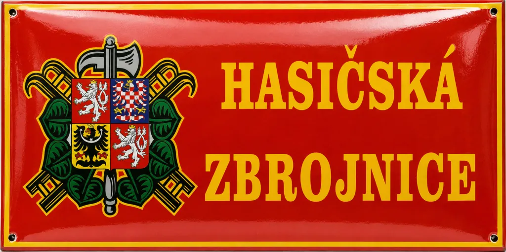 Smaltovaná cedule pro hasiče H3-sdh 3