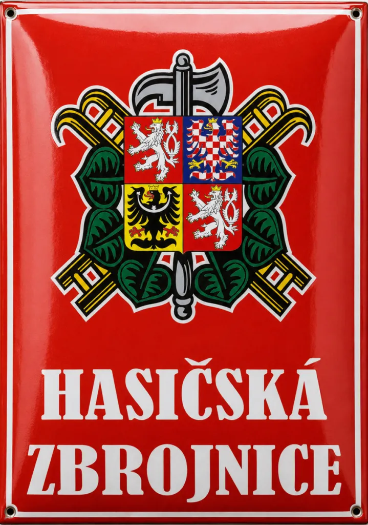 Smaltovaná cedule pro hasiče H5-sdh 2