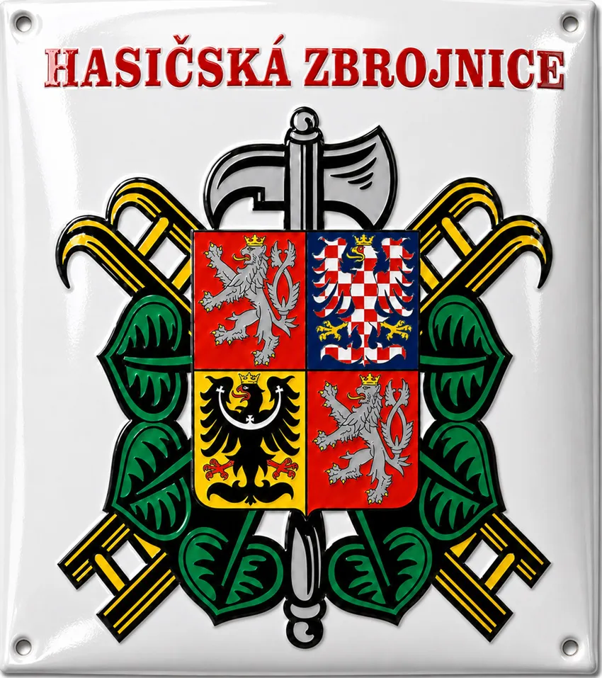 Smaltovaný znak SDH H7-sdh 2