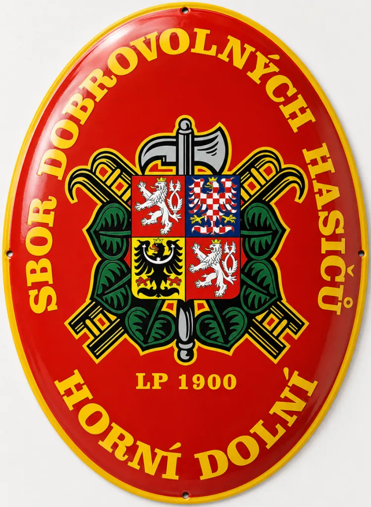 Smaltovaná cedule pro hasiče H11-sdh 4