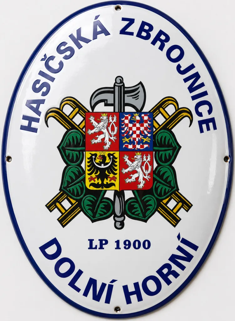 Smaltovaná cedule pro hasiče H12-sdh 1