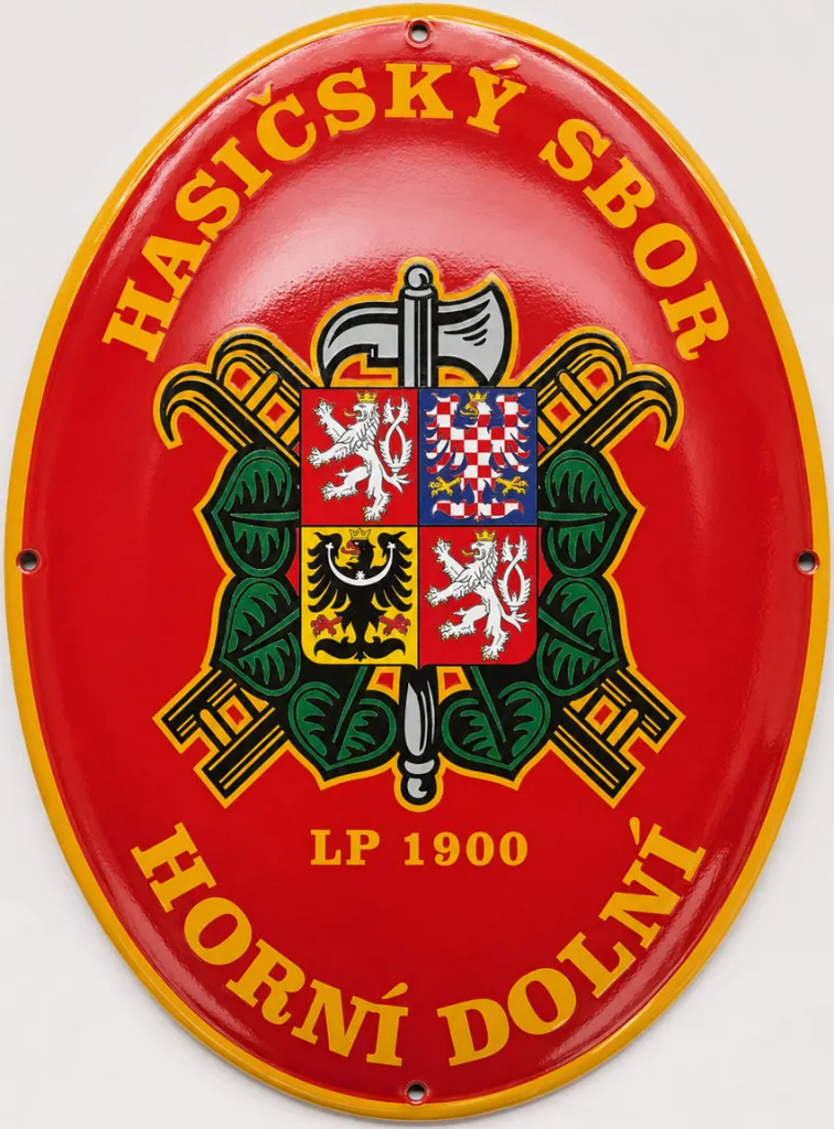 Smaltovaná cedule pro hasiče H13-sdh 4