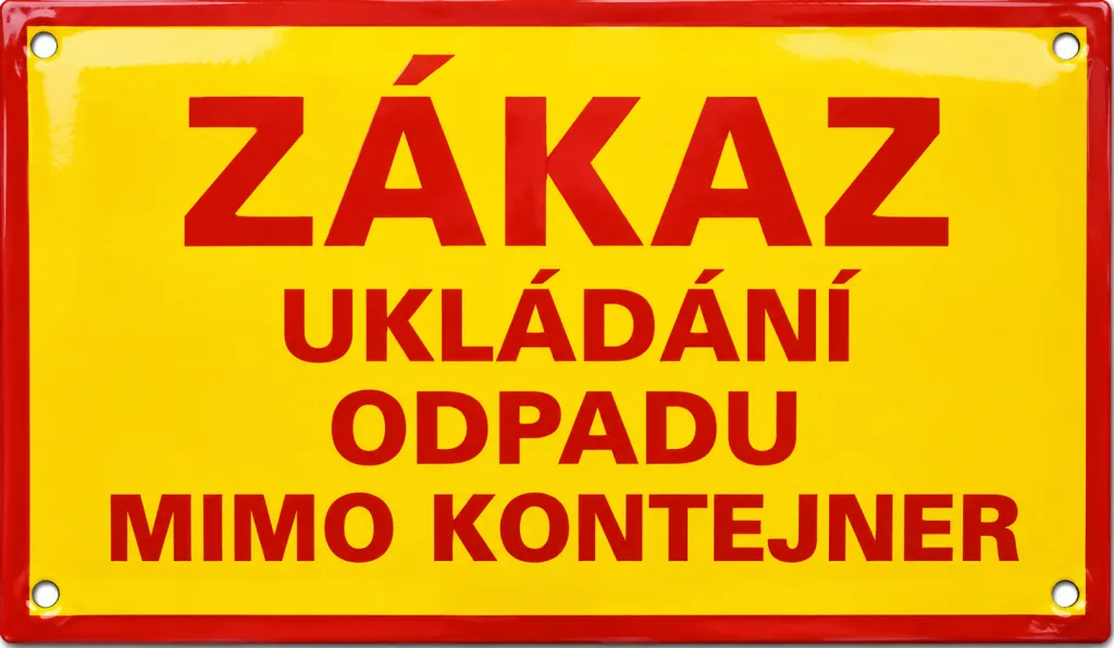 Smaltovaná informační zákazová tabulka S2-zakaz 2