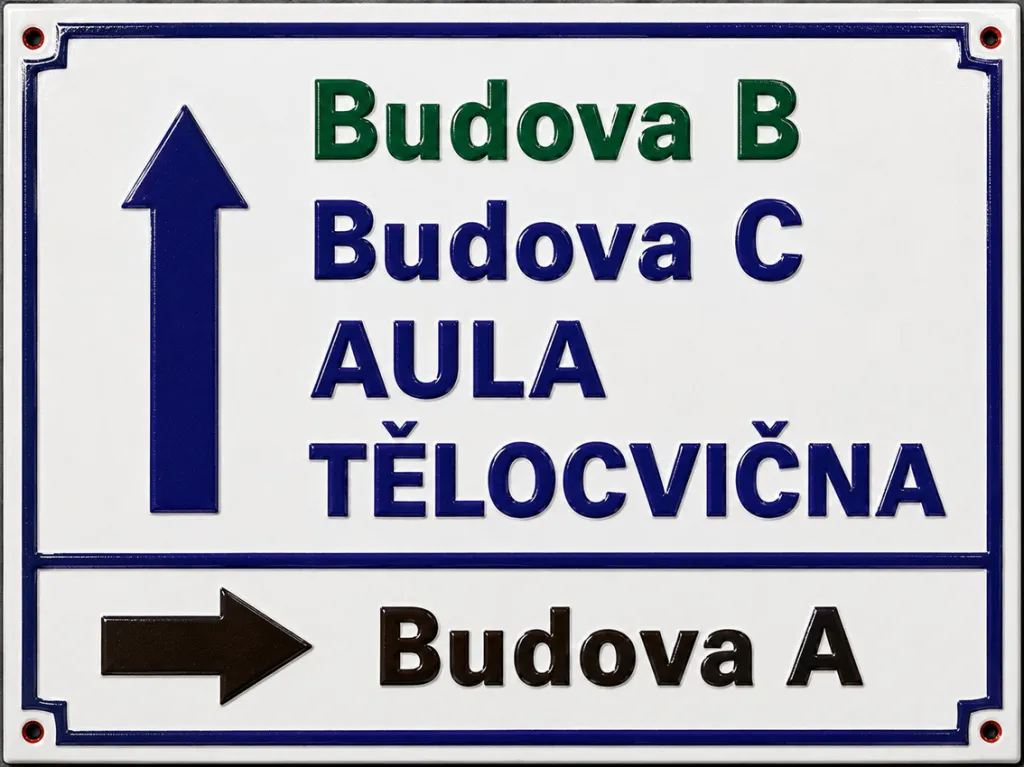 Smaltovaná cedule S-firma 9