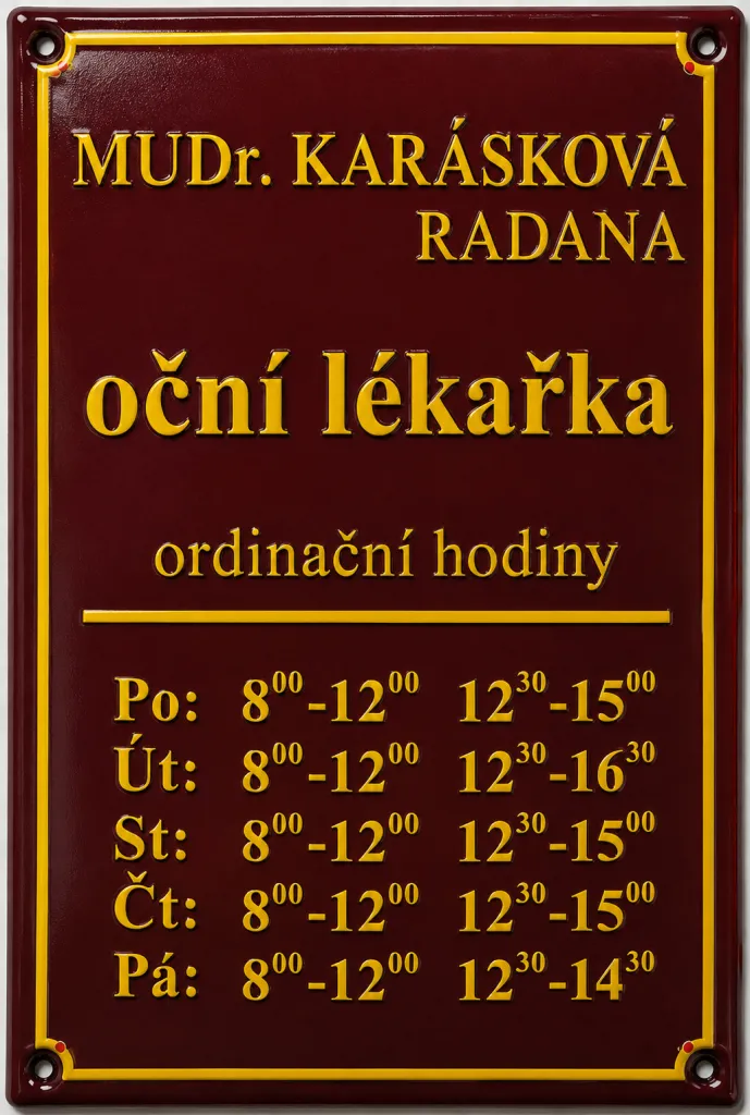 Smaltovaná cedule S-firma 5