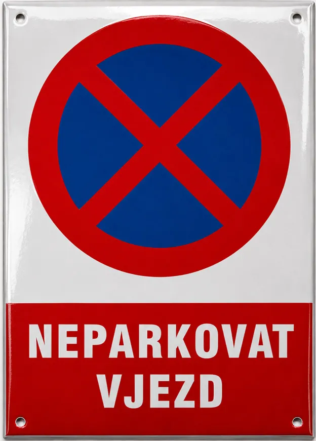 Smaltovaná cedule parkování S-park 4