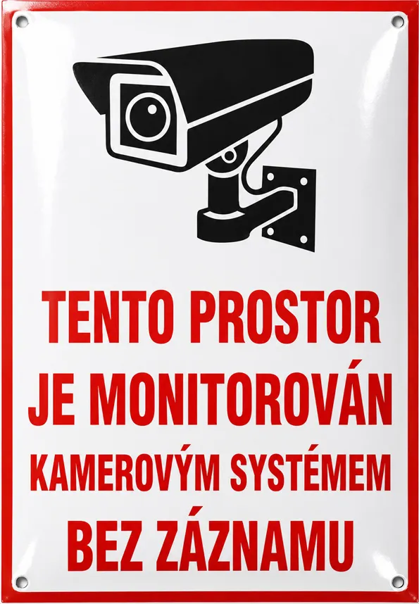 Smaltovaná cedule kamera S-mon 4