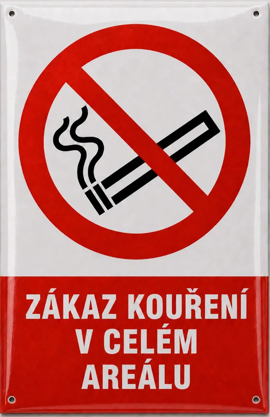 Smaltovaná kuřácká cedule S-smok 1