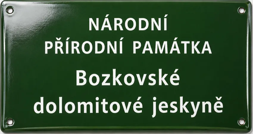 Smaltovaná cedule do lesa S-chko 2+2